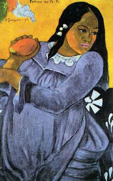 Paul Gauguin Woman with Mango Spain oil painting art